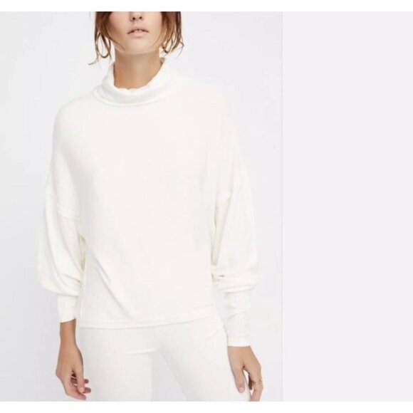 We The Free Alameda Oversized Cowl Neck Top Boho Chic Soft Lightweight - Picture 1 of 8